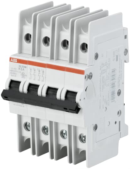 ABB Controls Thermal Magnetic Circuit Breaker; 4-Pole; 1.6A; 480Y/277VAC/96VDC; Lever; Box Lug Terminal; C Trip Curve; UL 489